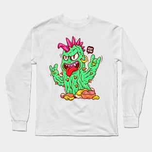 Cactus Zombie Funny Long Sleeve T-Shirt